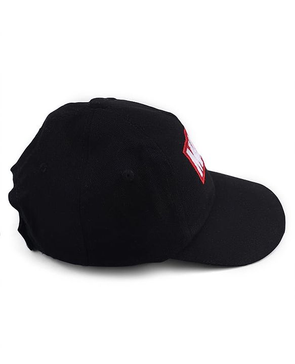 Pine Kids Marvel Cotton Woven Summer Cap With Avengers Graphics Black - Diameter 20 cm