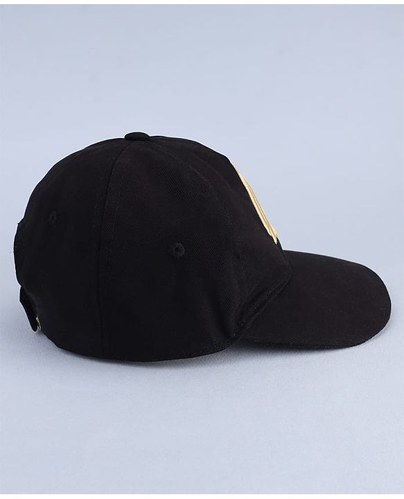 Pine Kids Marvel Cotton Woven Summer Cap With Avengers Print Black - Diameter 20