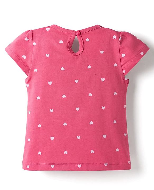 Babyhug Cotton Knit T-Shirts with Graphics Half Sleeves Round Neck Multi Color 6-9 Months Pack of 3