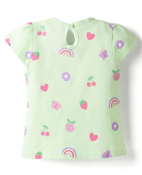 Babyhug Cotton Knit T-Shirts with Graphics Half Sleeves Round Neck Multi Color 6-9 Months Pack of 3