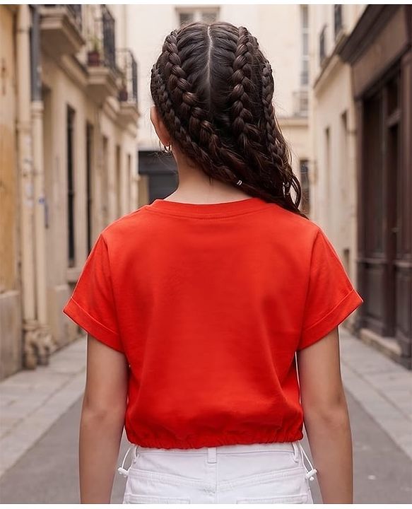 Pine Kids Cotton Knit T-Shirt with Graphic Print Red 4-5 Years