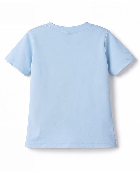 Babyhug Cotton Knit Half Sleeves T-Shirt With Truck & Text Print - Multicolor