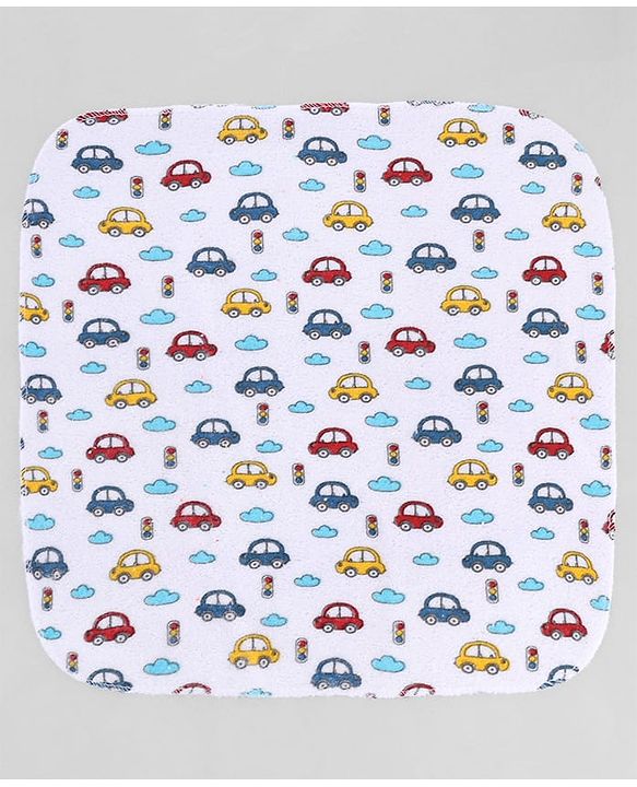 Babyhug 100% Cotton Terry Washcloth & Burp Cloth Set of 12| Ultra Soft & Absorbent| Quick Dry| Multicolour Prints & Solids| Gentle on Baby Skin | Newborn & Baby Essentials