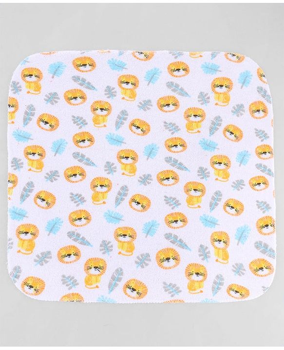 Babyhug 100% Cotton Terry Washcloth & Burp Cloth Set of 12| Ultra Soft & Absorbent| Quick Dry| Multicolour Prints & Solids| Gentle on Baby Skin | Newborn & Baby Essentials