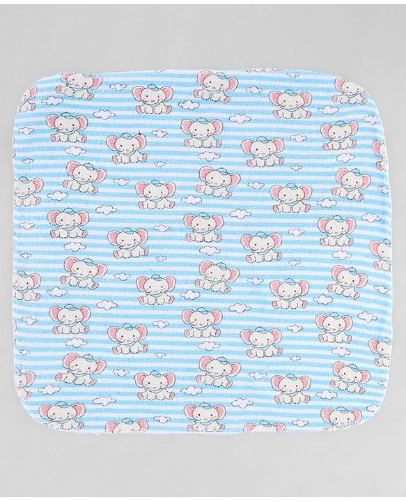 Babyhug 100% Cotton Terry Washcloth & Burp Cloth Set of 12| Ultra Soft & Absorbent| Quick Dry| Multicolour Prints & Solids| Gentle on Baby Skin | Newborn & Baby Essentials