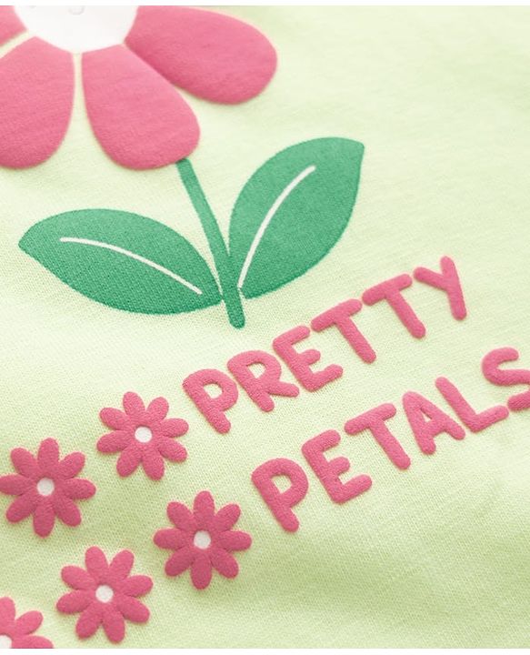 Babyhug Cotton Knit Half Sleeves T-Shirt with Floral Graphics - Multicolor