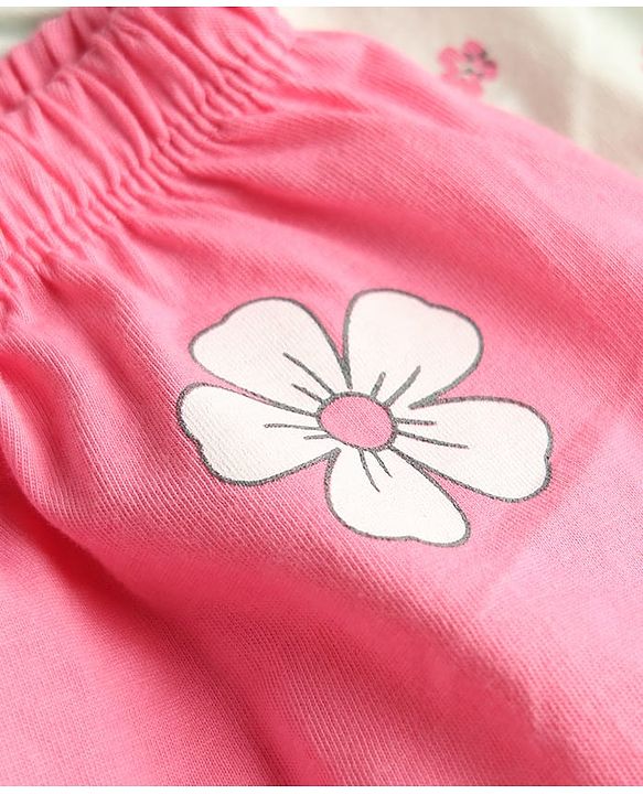 Babyhug 100% Cotton Single Jersey Knit Floral Printed Bloomers Pack of 3 - Multicolour