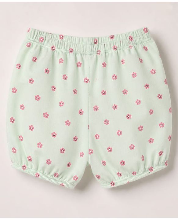 Babyhug 100% Cotton Single Jersey Knit Floral Printed Bloomers Pack of 3 - Multicolour