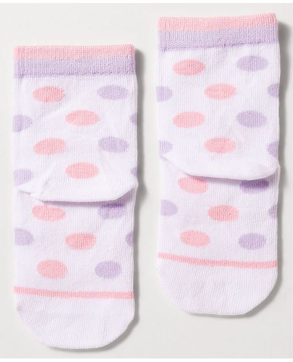 Cute Walk by Babyhug Disney Knit Ankle Length Antibacterial Socks with Marie Design Pack of 3 - Multicolor