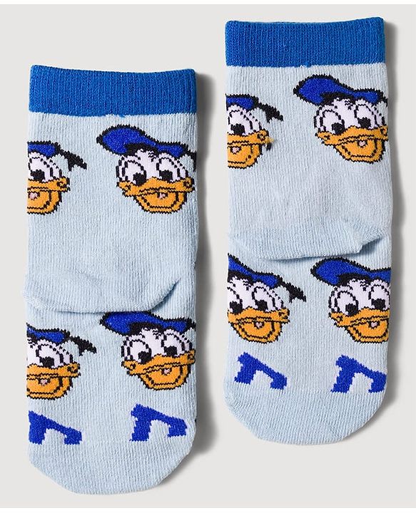 Cute Walk by Babyhug Disney Knit Ankle Length Antibacterial Socks with Mickey Mouse Design Pack of 3 - Multicolor