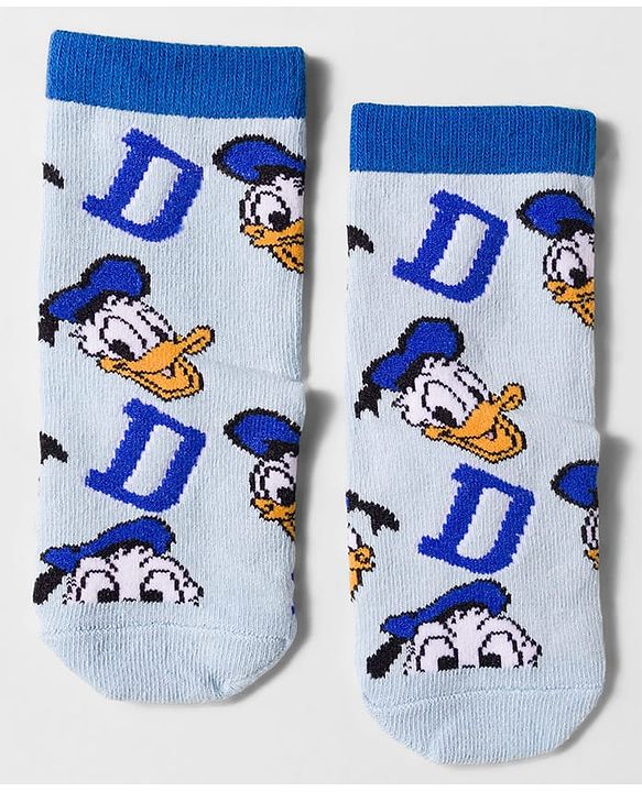 Cute Walk by Babyhug Disney Knit Ankle Length Antibacterial Socks with Mickey Mouse Design Pack of 3 - Multicolor