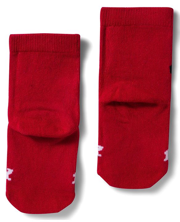 Cute Walk by Babyhug Disney Non Terry Knit Anti-Bacterial Ankle Length Socks with Mickey Mouse Graphic Pack of 3 - Red & Yellow