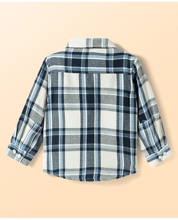 Babyhug Cotton Woven Full Sleeves Checkered Shirt - Multicolor