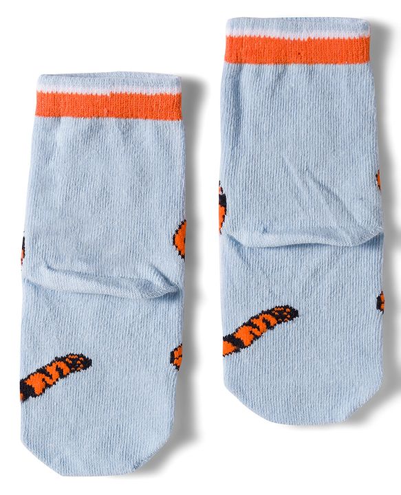 Cute Walk by Babyhug Disney Non Terry Knit Anti-Bacterial Ankle Length Socks with Winnie the Pooh Graphic Pack of 3 - Yellow & White