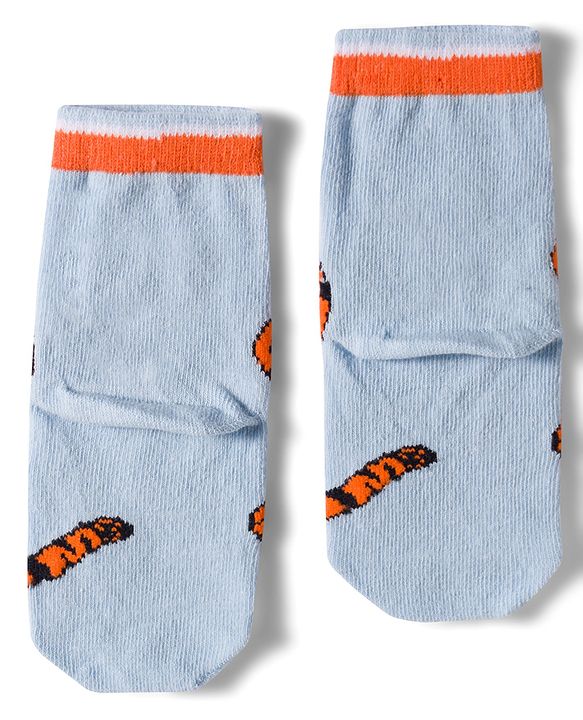 Cute Walk by Babyhug Disney Non Terry Knit Anti-Bacterial Ankle Length Socks with Winnie the Pooh Graphic Pack of 3 - Yellow & White