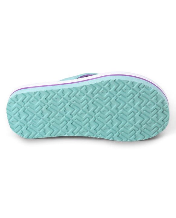 Pine Kids Disney Slip On Flip Flops With Ariel Graphic - Blue & Green