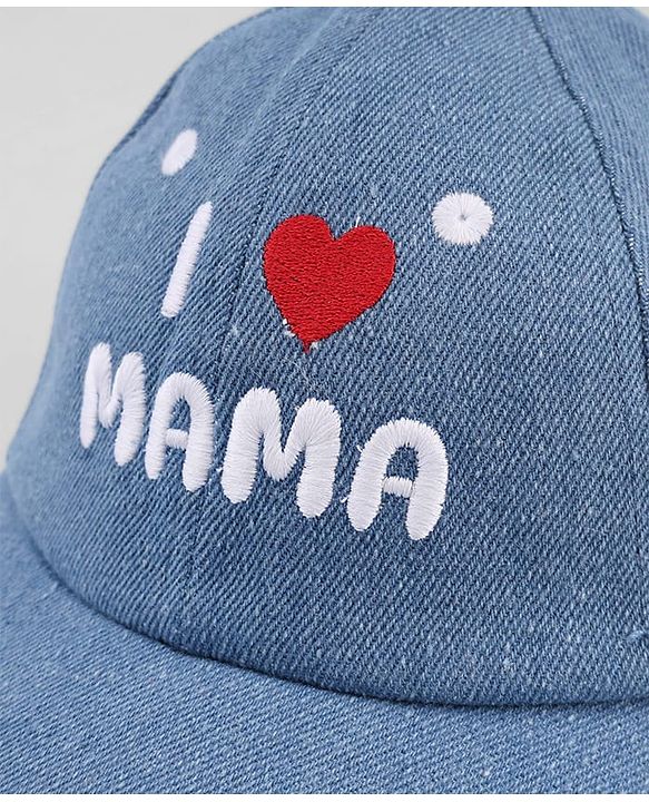 Babyhug Cotton Woven Baseball Cap With Text Embroidery Blue - Diameter 18 cm