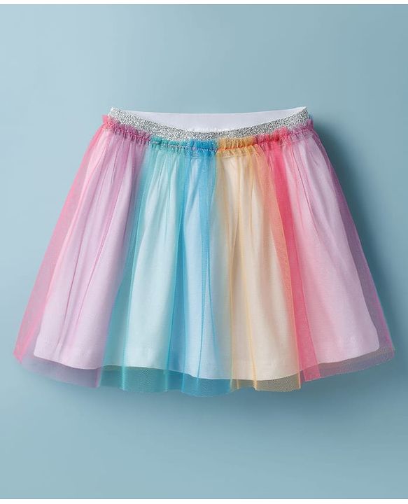 Babyhug Single Jersey Knit Half Sleeves Top & Skirt Set With Floral Applique - White