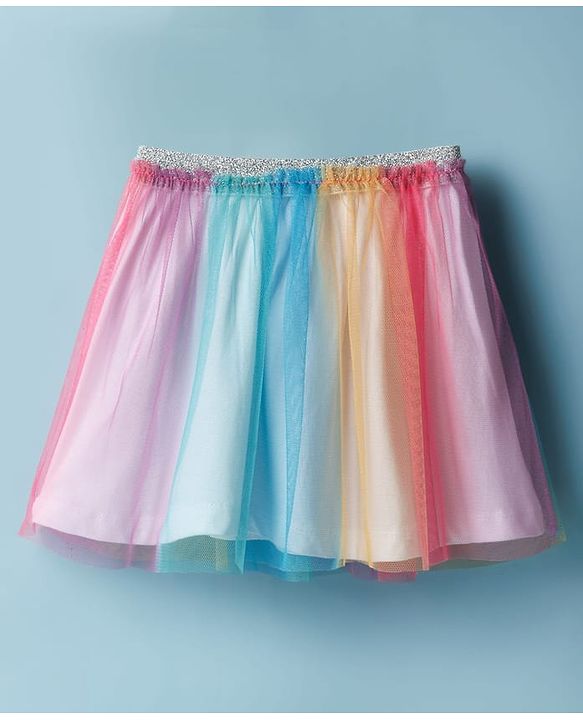 Babyhug Single Jersey Knit Half Sleeves Top & Skirt Set With Floral Applique - White