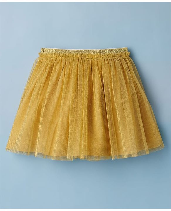 Babyhug Single Jersey Knit Half Sleeves Top & Skirt Set With Love Embroidery - White