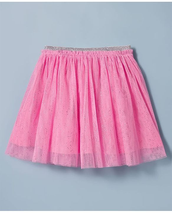 Babyhug Single Jersey Knit Half Sleeves Top & Skirt Set With Cherry Embroidery - White & Pink