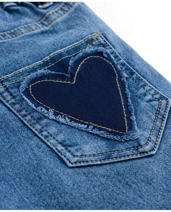 Pine Kids Cotton Woven Full Length Solid Jeans - Blue