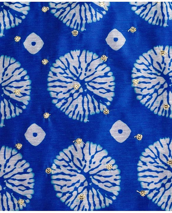 Pine Kids Woven Full Sleeves Printed Kurta Pajama Set - Blue