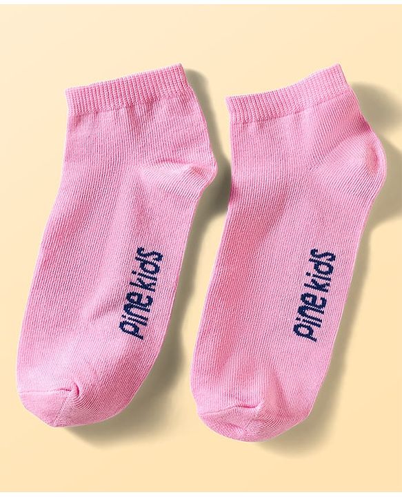 Pine Kids Cotton Knit Ankle Length Socks With Stripes & Polka Dots Print Pack of 5 ( Colour May Vary )