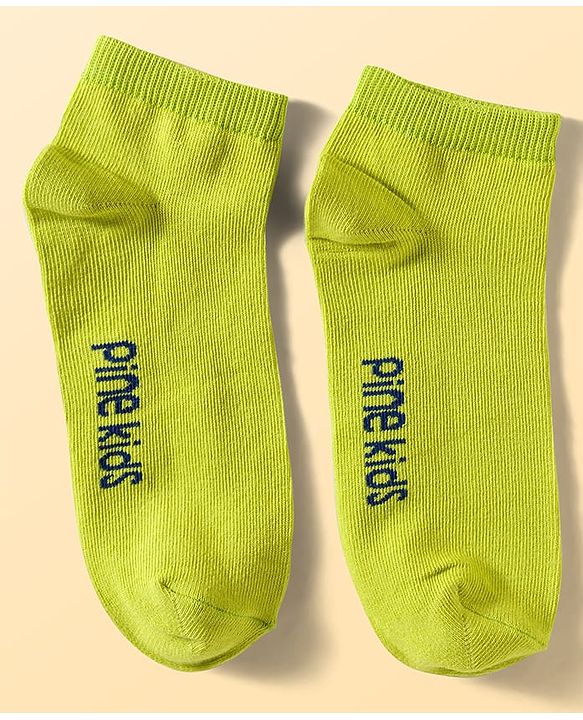 Pine Kids Cotton Knit Ankle Length Socks With Stripes & Polka Dots Print Pack of 5 ( Colour May Vary )