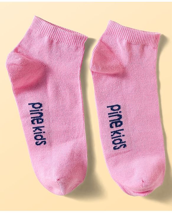 Pine Kids Cotton Knit Ankle Length Socks With Stripes & Polka Dots Print Pack of 5 ( Colour May Vary )