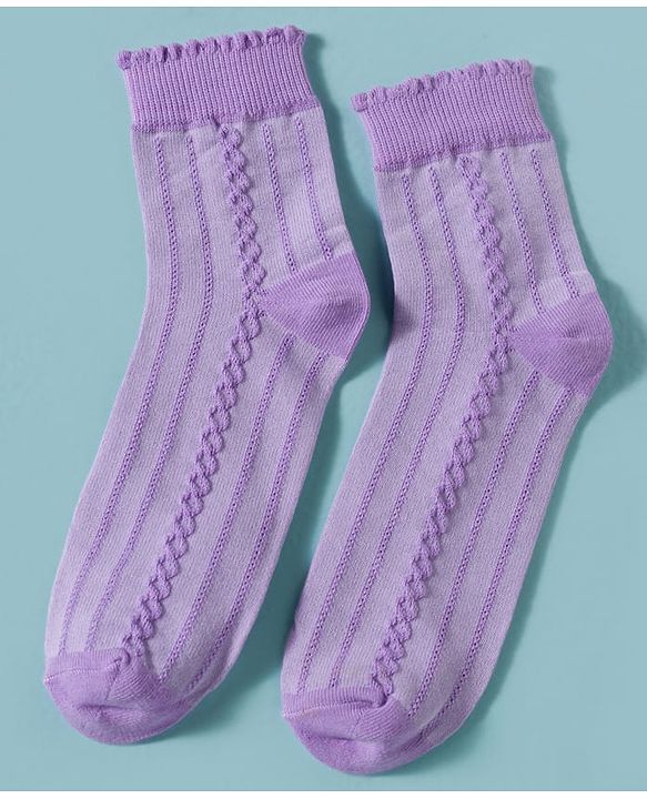 Pine Kids Cotton Knit Ankle Length Solid Colour Socks Pack Of 3 ( Colour May Vary )