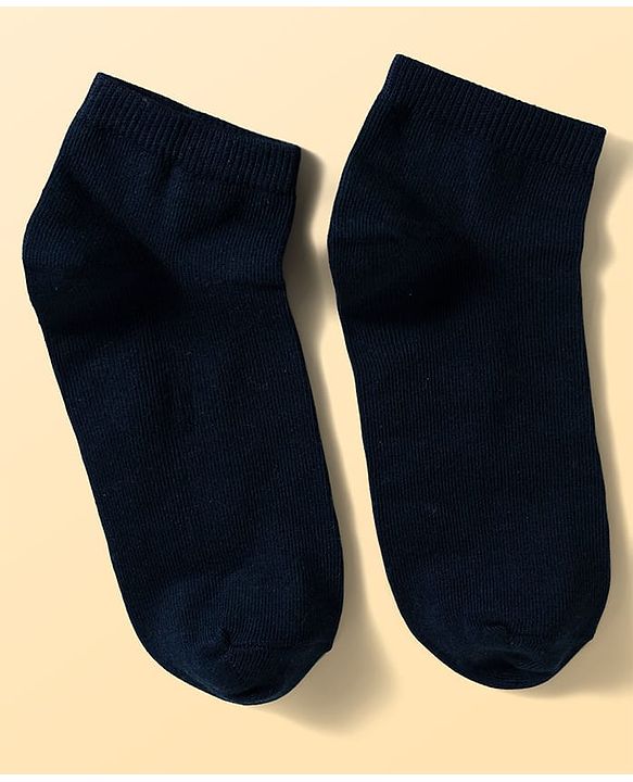 Pine Kids Cotton Knit Ankle Length Sea Life Printed & Solid Socks Pack Of 3 ( Colour May Vary )