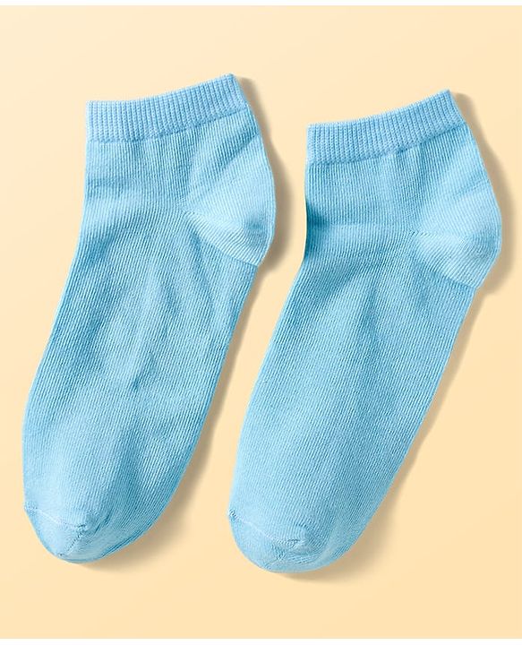 Pine Kids Cotton Knit Ankle Length Sea Life Printed & Solid Socks Pack Of 3 ( Colour May Vary )