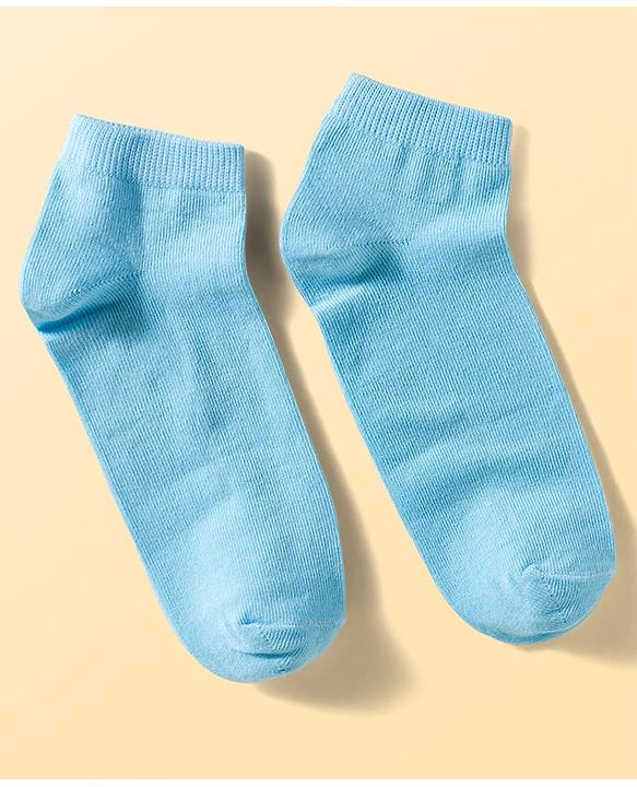 Pine Kids Cotton Knit Ankle Length Sea Life Printed & Solid Socks Pack Of 3 ( Colour May Vary )