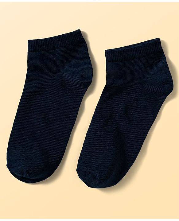 Pine Kids Cotton Knit Ankle Length Sea Life Printed & Solid Socks Pack Of 3 ( Colour May Vary )
