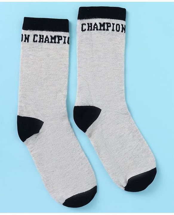 Pine Kids Knit Ankle Length Socks with Race Theme Design Pack of 3 - (Colour May Vary)
