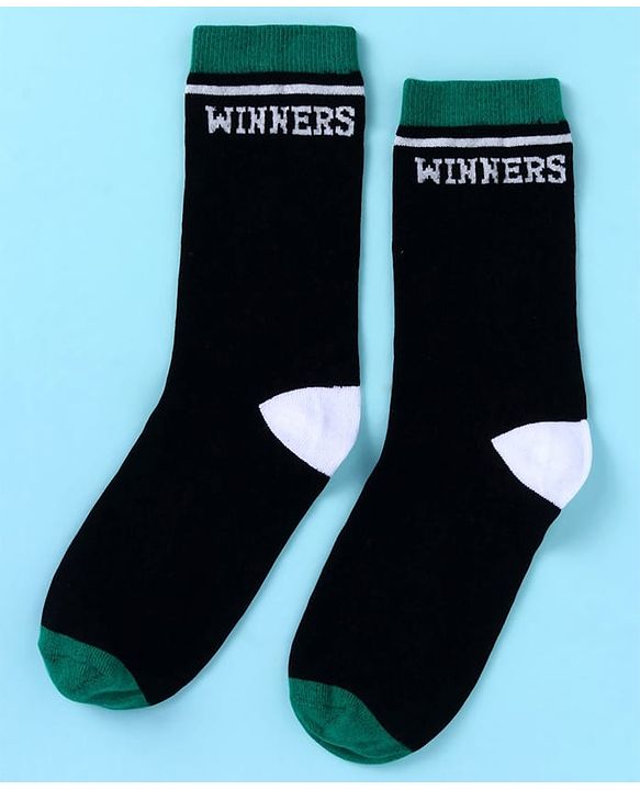 Pine Kids Knit Ankle Length Socks with Race Theme Design Pack of 3 - (Colour May Vary)