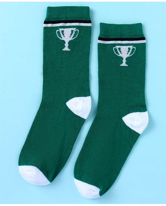 Pine Kids Knit Ankle Length Socks with Race Theme Design Pack of 3 - (Colour May Vary)