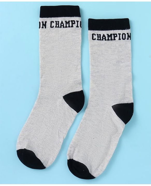 Pine Kids Knit Ankle Length Socks with Race Theme Design Pack of 3 - (Colour May Vary)