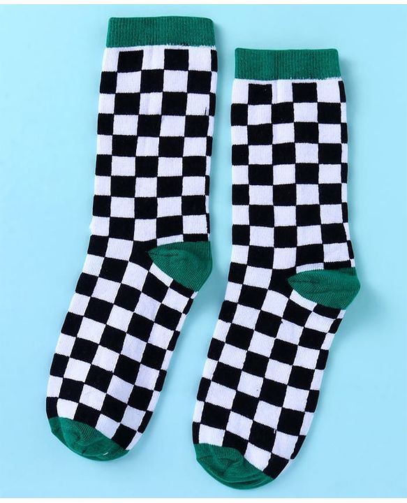 Pine Kids Knit Ankle Length Socks with Race Theme Design Pack of 3 - (Colour May Vary)