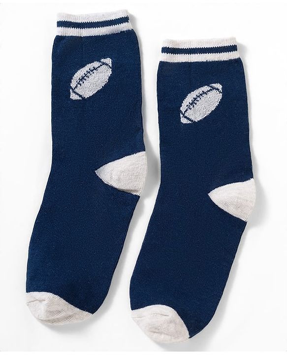 Pine Kids Knit Ankle Length Socks with Sports Theme Design Pack of 3 - (Colour May Vary)