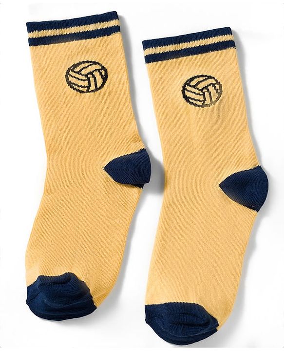 Pine Kids Knit Ankle Length Socks with Sports Theme Design Pack of 3 - (Colour May Vary)