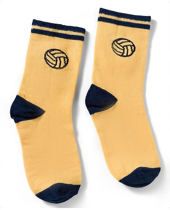 Pine Kids Knit Ankle Length Socks with Sports Theme Design Pack of 3 - (Colour May Vary)