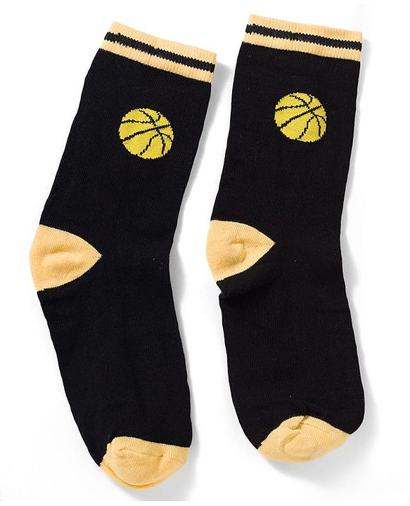 Pine Kids Knit Ankle Length Socks with Sports Theme Design Pack of 3 - (Colour May Vary)