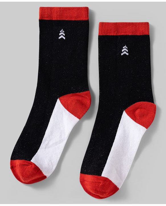 Pine Kids Cotton Knit Ankle Length Socks With Stripes & Star  Design Pack Of 5 ( Colour May Vary )