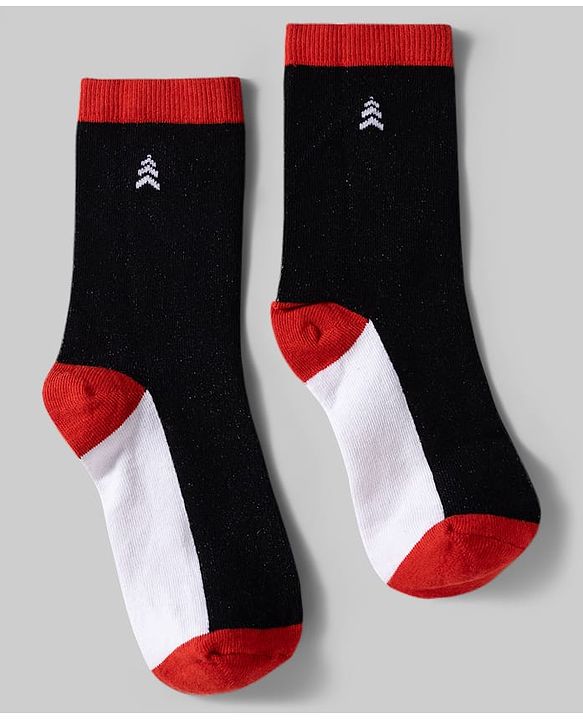 Pine Kids Cotton Knit Ankle Length Socks With Stripes & Star  Design Pack Of 5 ( Colour May Vary )