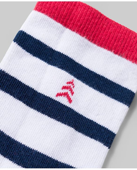 Pine Kids Cotton Knit Ankle Length Socks With Stripes & Star  Design Pack Of 5 ( Colour May Vary )