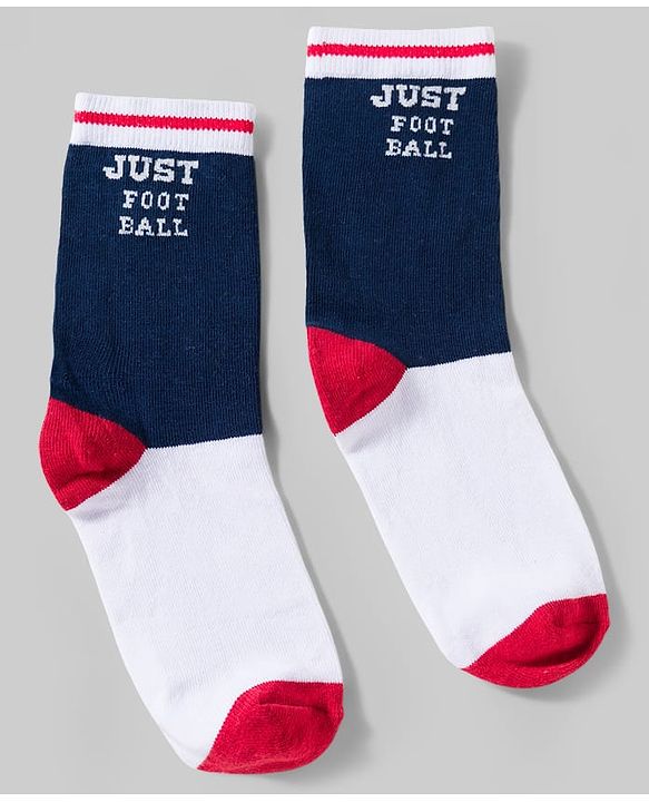 Pine Kids Cotton Knit Ankle Length Socks With Sports Theme Design Pack Of 3 ( Colour May Vary )