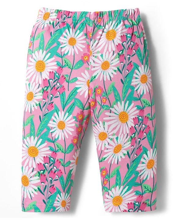 Babyhug Single Jersey Knit Full Sleeves Co-ords Top & Leggings Set with Floral Print - Multicolor