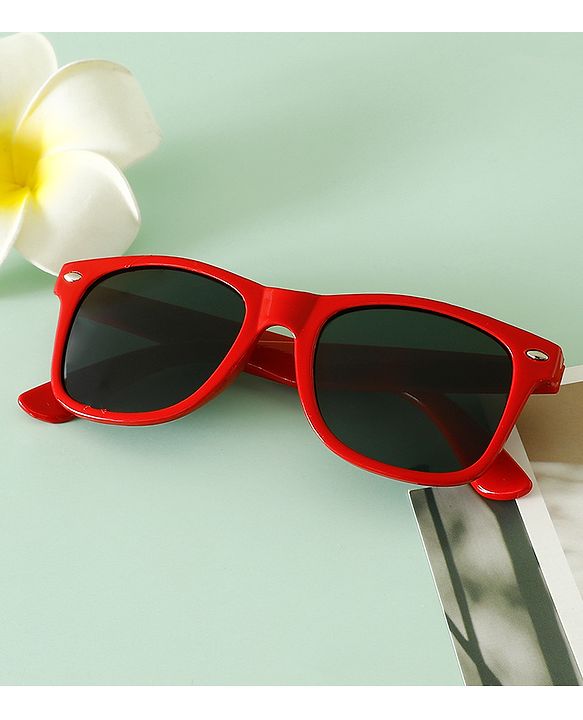 Pine Kids Solid Coloured Sunglasses - Red
